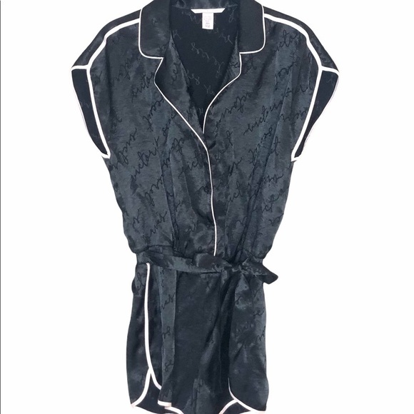 VICTORIA’S SECRET Black Logo Romper - Picture 2 of 7